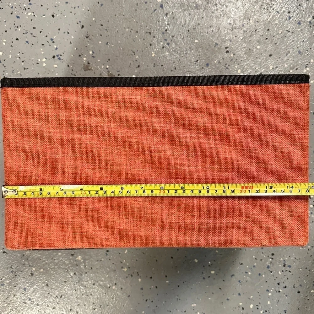 Woven Orange Storage Bin